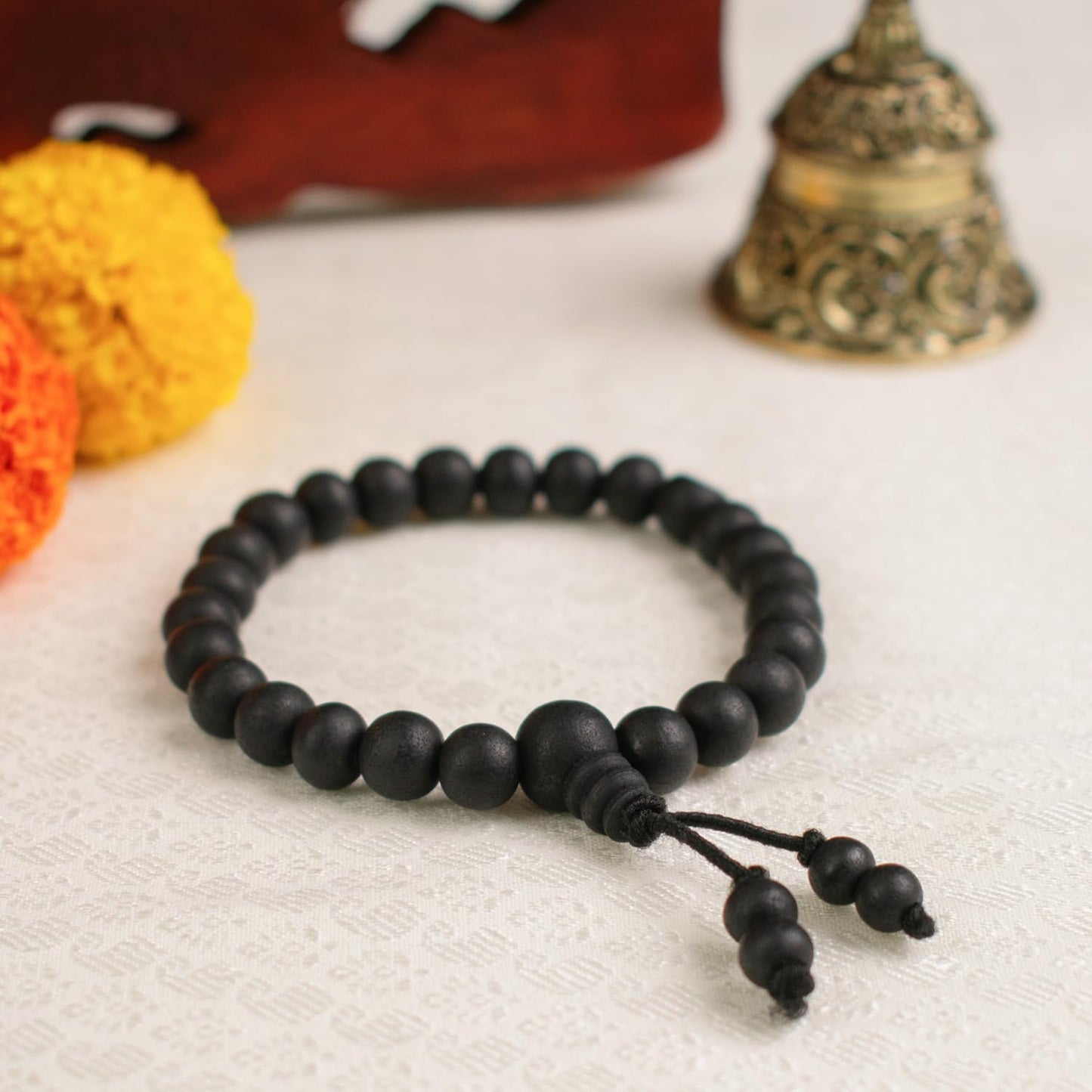 Astrotalk Karungali Malai Bracelet(8mm) | Certified Ebony Wood | Protection from Negative Energy, Focus & Mangal Dosha Relief | Bracelet for Men & Women | Ideal for Puja & Gift items
