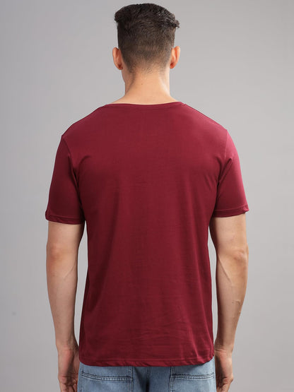 ADRO Mens Nature Graphic Tshirt - Premium Cotton T-Shirt with Stunning Nature Design - Best for Outdoor Enthusiasts Print Maroon