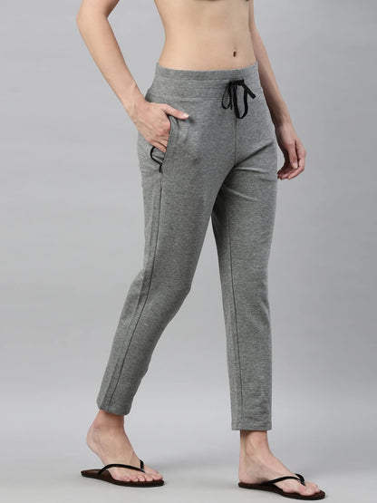 Enamor Essentials E060 Womens Slim Fit Terry Pants