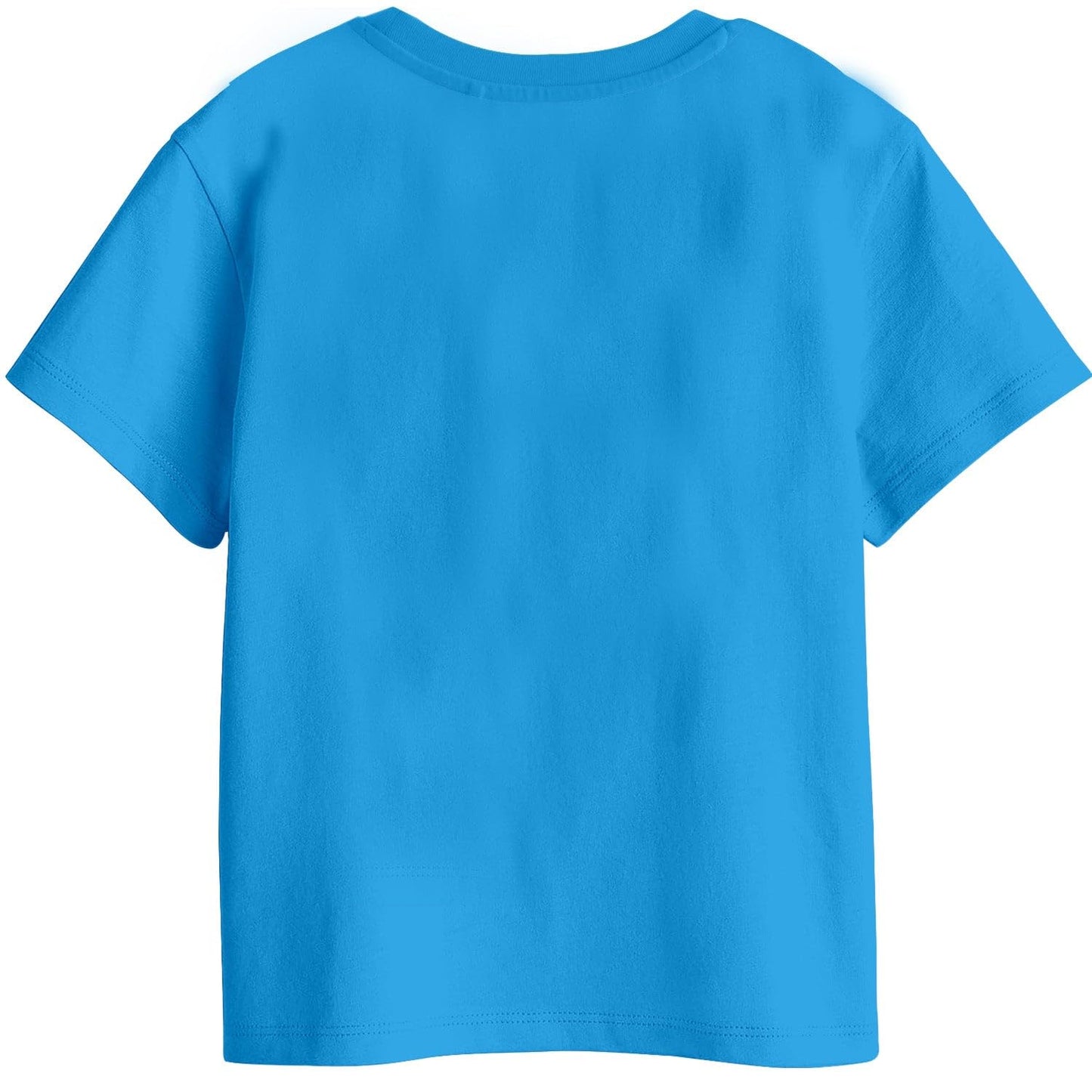 Bon Organik Girls Regular Fit T-Shirt (BON11413_Turquoise Blue