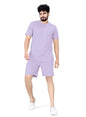 ELLITI Cotton Blend Casual Round Neck Half Sleeve Oversized Co-ord Set Mens, Pyjama Set, Sleepwear Loungewear T-Shirt and Short