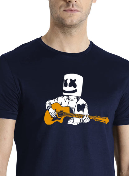 ADRO Mens Graphic Printed T-Shirts (RNR-M-MMG-NB_Navy)