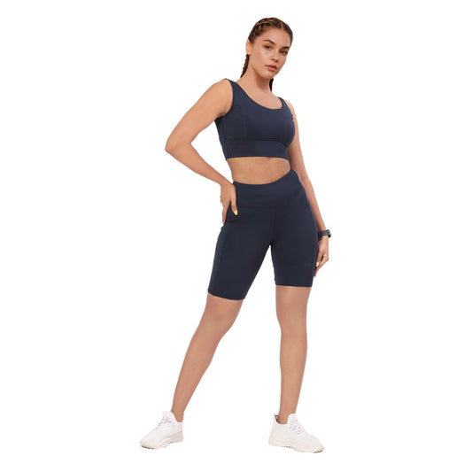 Enamor Womens Skinny Leggings (A703_Navy