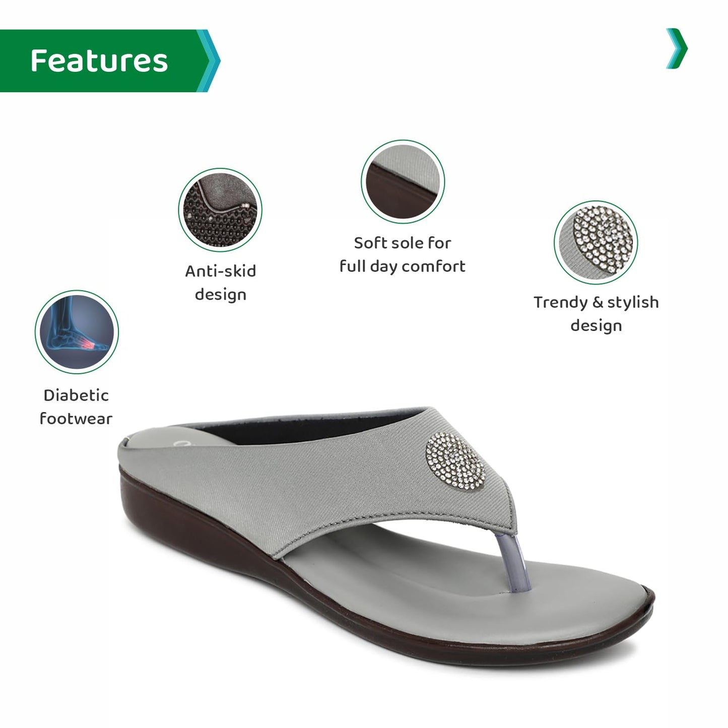 Ortho Joy Fancy Doctor Slipper For Women || Orthopedic Fashionable Women Slipper