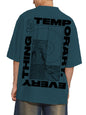 Rigo Printed Oversized T-Shirts for Men | Drop Shoulder T-Shirt for Men Teal