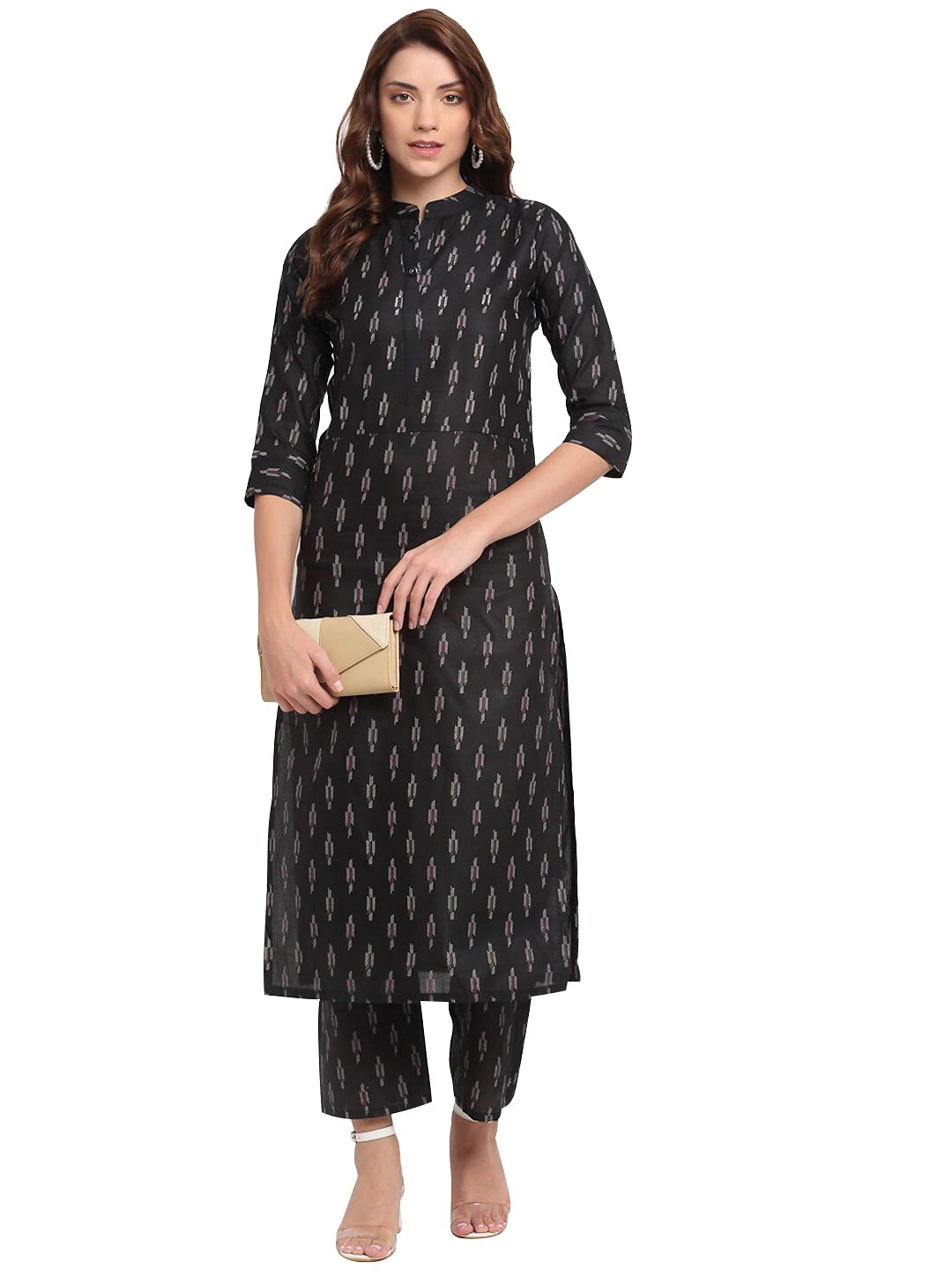 ANNI DESIGNER Women's Cotton Printed Kurta with Palazzo