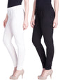 Lyra Cotton Premium Churidar Leggings For Women (Pack Of 2)