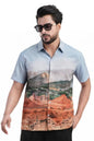 Greciilooks MenS Half Sleeve Shirt, Stylish Printed & Solid Slim Fit Casual Formal Shirt For Men, Regular Fit Trendy Party & Of