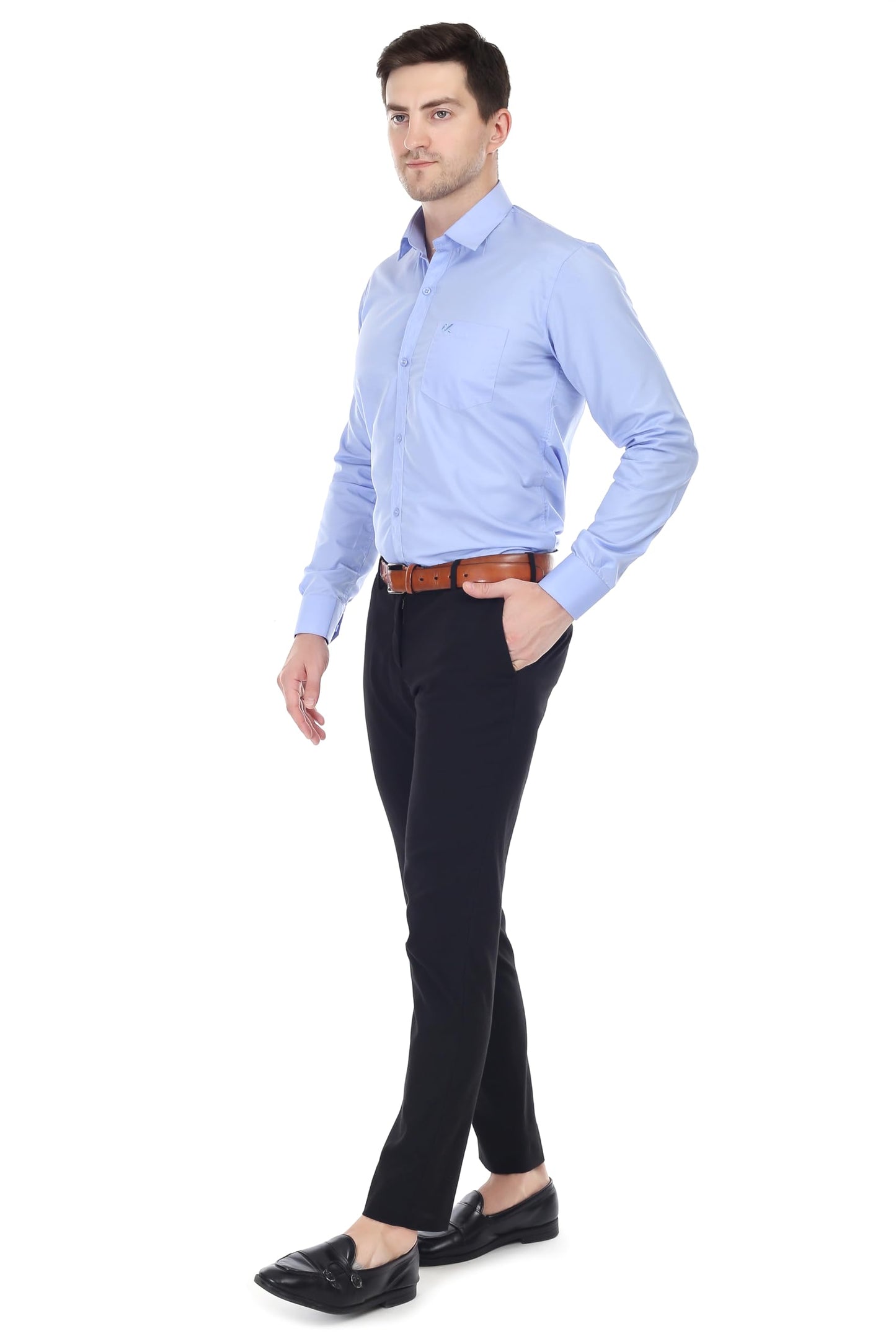 Xjarvis Clifton Men’s Regular Fit Cotton Blend Full Sleeve Shirt with Pocket – Casual & Formal