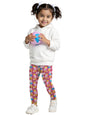 The Souled Store Peppa Pig: Pinky Pig Girls Pull On Pink All Over Printed Regular Fit Cotton Leggings (2-8 Yrs)