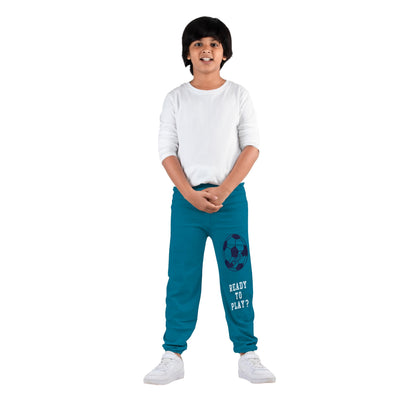 Kyda Kids Boys 100% Cotton Loose Fit Trackpants (Pack Of 5) Multicolour