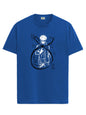 ADRO Mens Anime T Shirt - Premium Cotton Anime Gojo Tshirt - Perfect for Anime Fans Print and Comfortable Fit Royal Blue T-Shirt