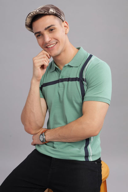 ADRO Regular Fit Polo T-Shirt for Men| Printed Polo T-Shirt | Cotton Polo T Shirt Also in Plus Size|Pnop24-L1-Ptnbwh