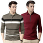 Noble Monk MenS Regular Fit Polo T Shirt |Full Sleeves |Collar Tshirts | Casual T-Shirt For Men
