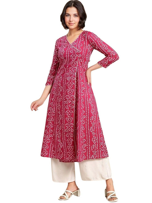 rytras Women's Rayon Printed Regular Kurti