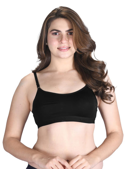 Lux Venus Moulded Sprots Bra With Adjustable Strap Black