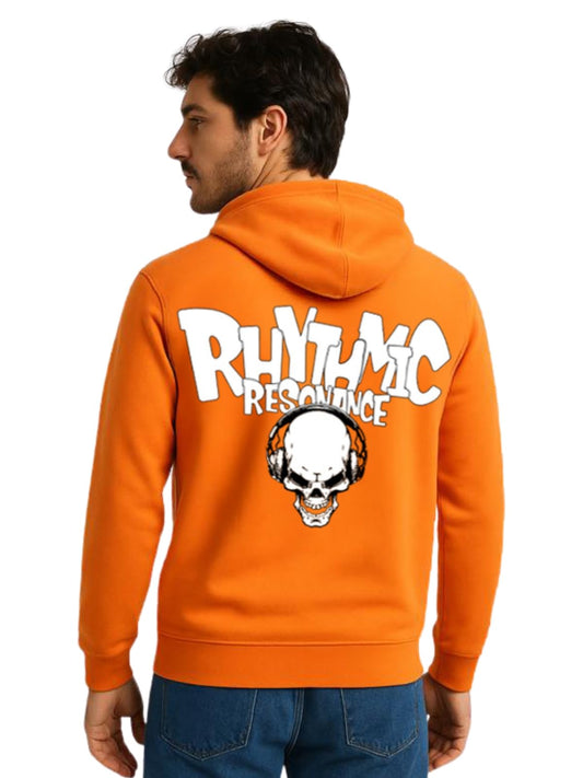 Veirdo Mens Cotton Fleece Regular Fit Hoodie Back Graphic Printed Winter Hoodies