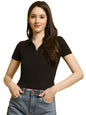 Tee Projekt Solid Stylish Casual Slim Fit Top & Tunic for Women & Girls ll College Top & T-Shirt for Women