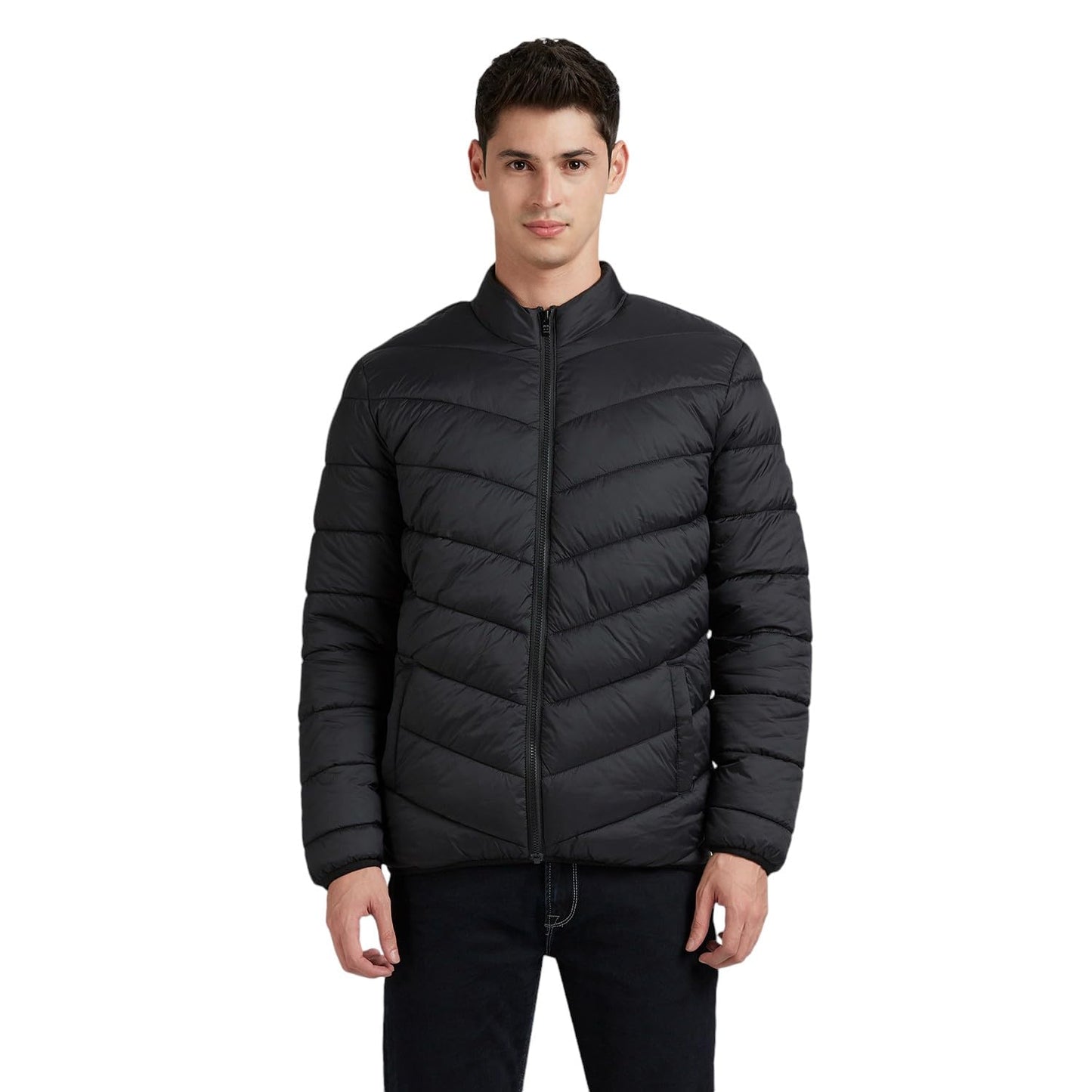 Black Full Sleeve Bomber Jacket