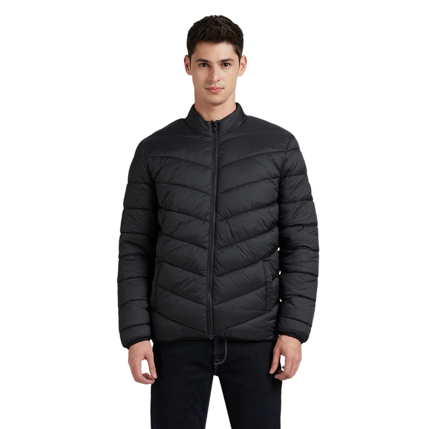 Black Full Sleeve Bomber Jacket