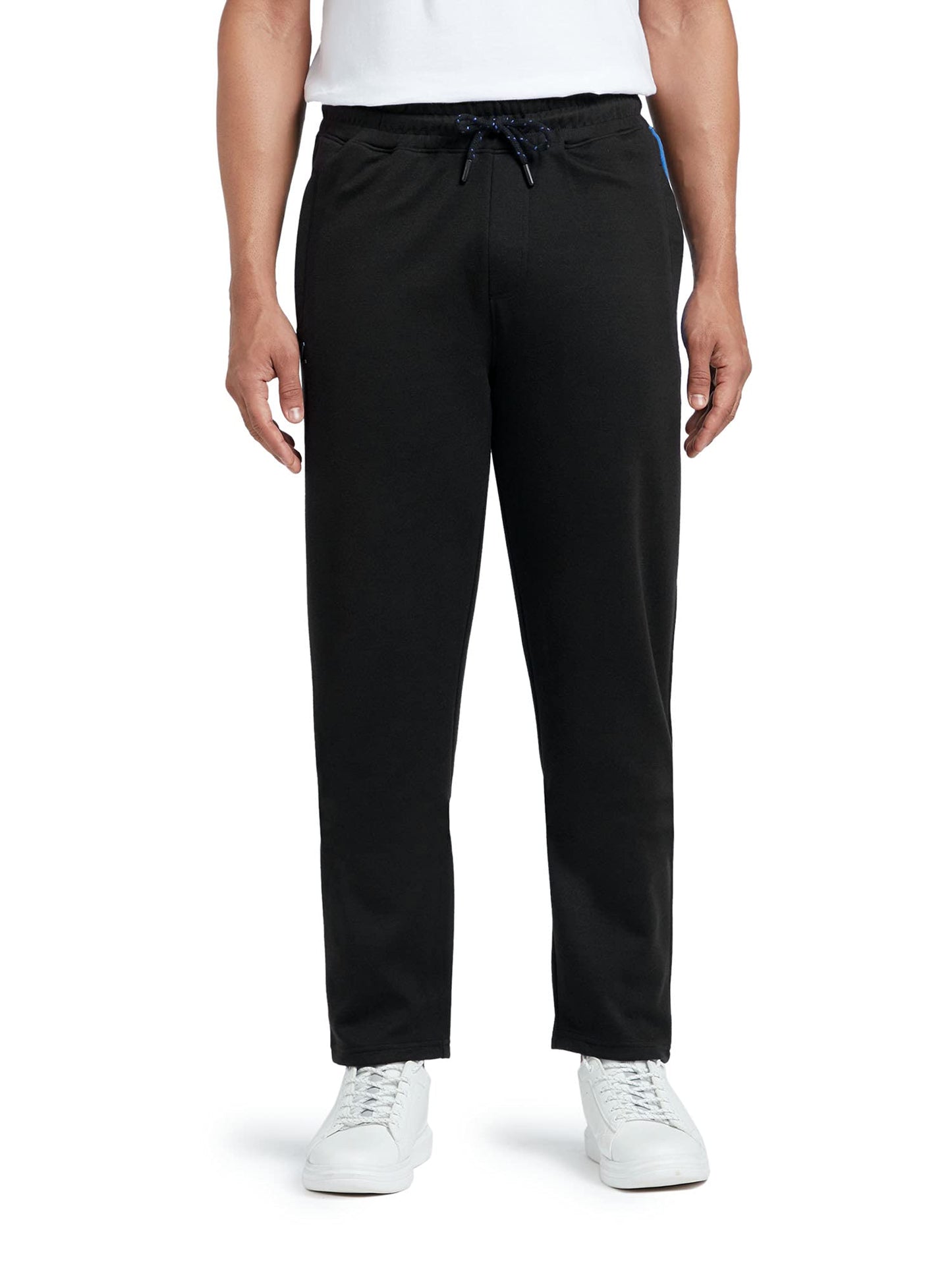 XYXX Athleisure Mens Cotton Track Pants - Relaxed Fit, Ultra Smooth, Sweat Absorbent Code Loungewear with Zippered Pockets, Per