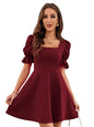 Leriya Fashion WomenS Lycra Casual Mid-Thigh Length Dress (Lf-W.Dress-Wd1243_Red