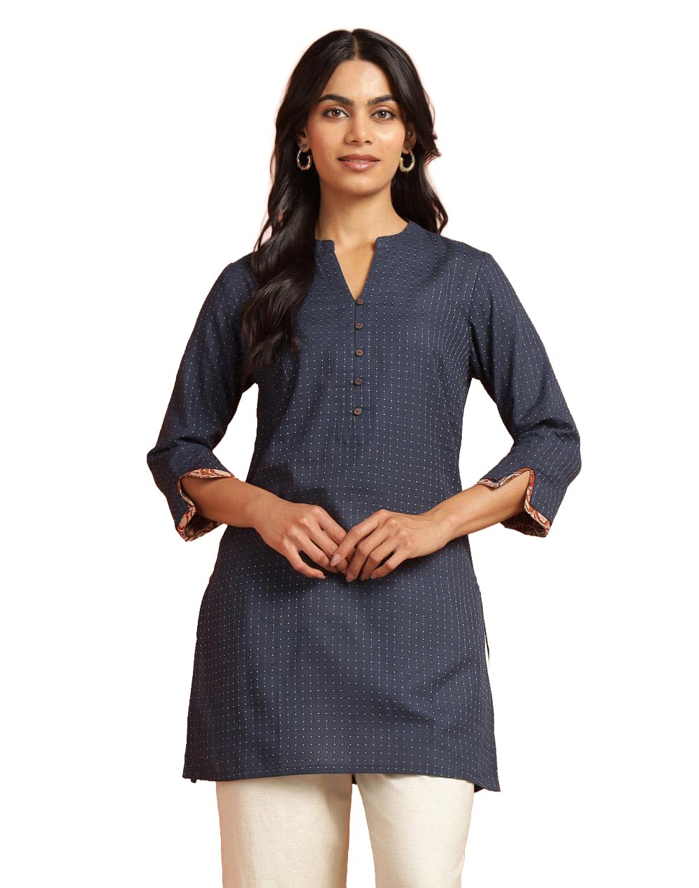 Fabindia Indigo Cotton Short Kurta