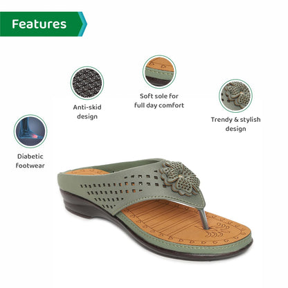 Ortho Joy Fancy Doctor Slippers | Soft Chappal For Women | Comfortable Footwear For Women