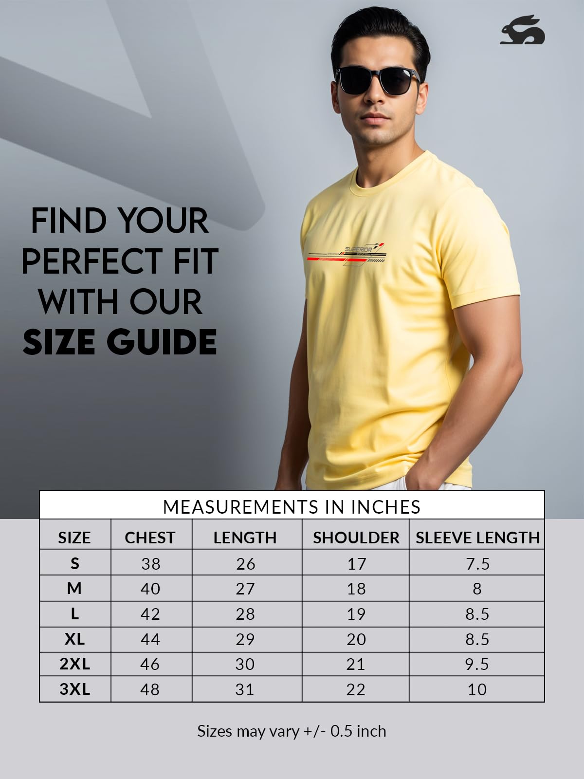 ADRO Men's Graphic Printed 100% Cotton T-Shirt - Regular Fit, Printed T-Shirts for Men (RN24-RAC-LY_Light Yellow)