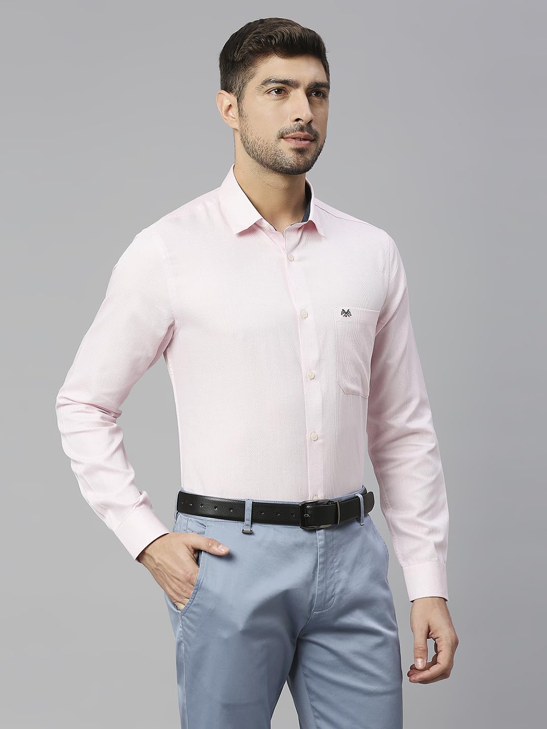 Thomas Scott 100% Cotton Slim Fit Solid Formal Shirts for Mens