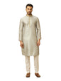 Manyavar Green Art Silk Embroidery Kurta Pyjama Set