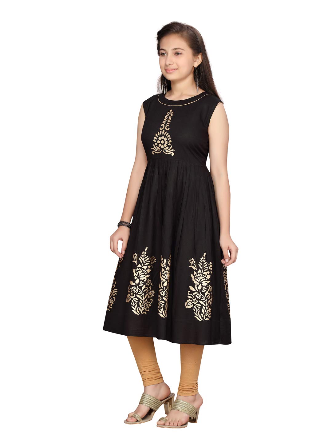 Aarika Girl's Cotton A-Line Shirt