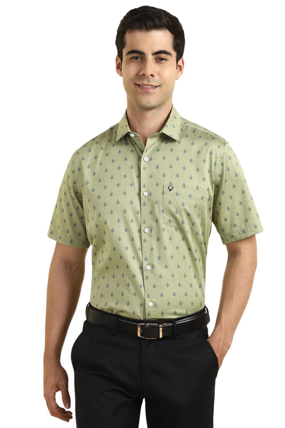Allen Solly Men Printed Formal Short Sleeve Shirt