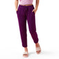 Enamor E048 Tapered Lounge Pants with Drawstring Details with Metal Ends