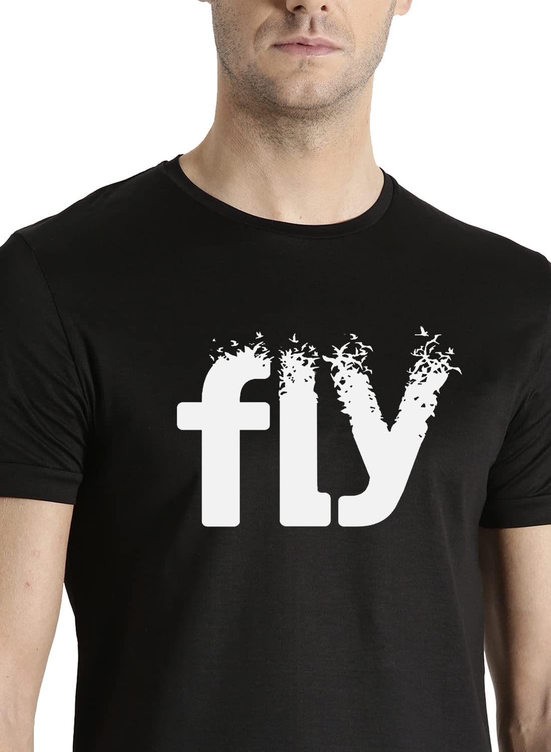 ADRO Fly Mens Cotton Printed T-Shirts (R21-M-FLY)
