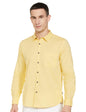 Pepe Jeans MenS Solid Regular Fit Shirt (Pm308457_Peach Orange