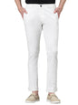 AVANOVA Mens Solid Linen White Trousers Light Business Style Slightly Stretch Straight Leg Pants for Outdoor Casual Daily Trous