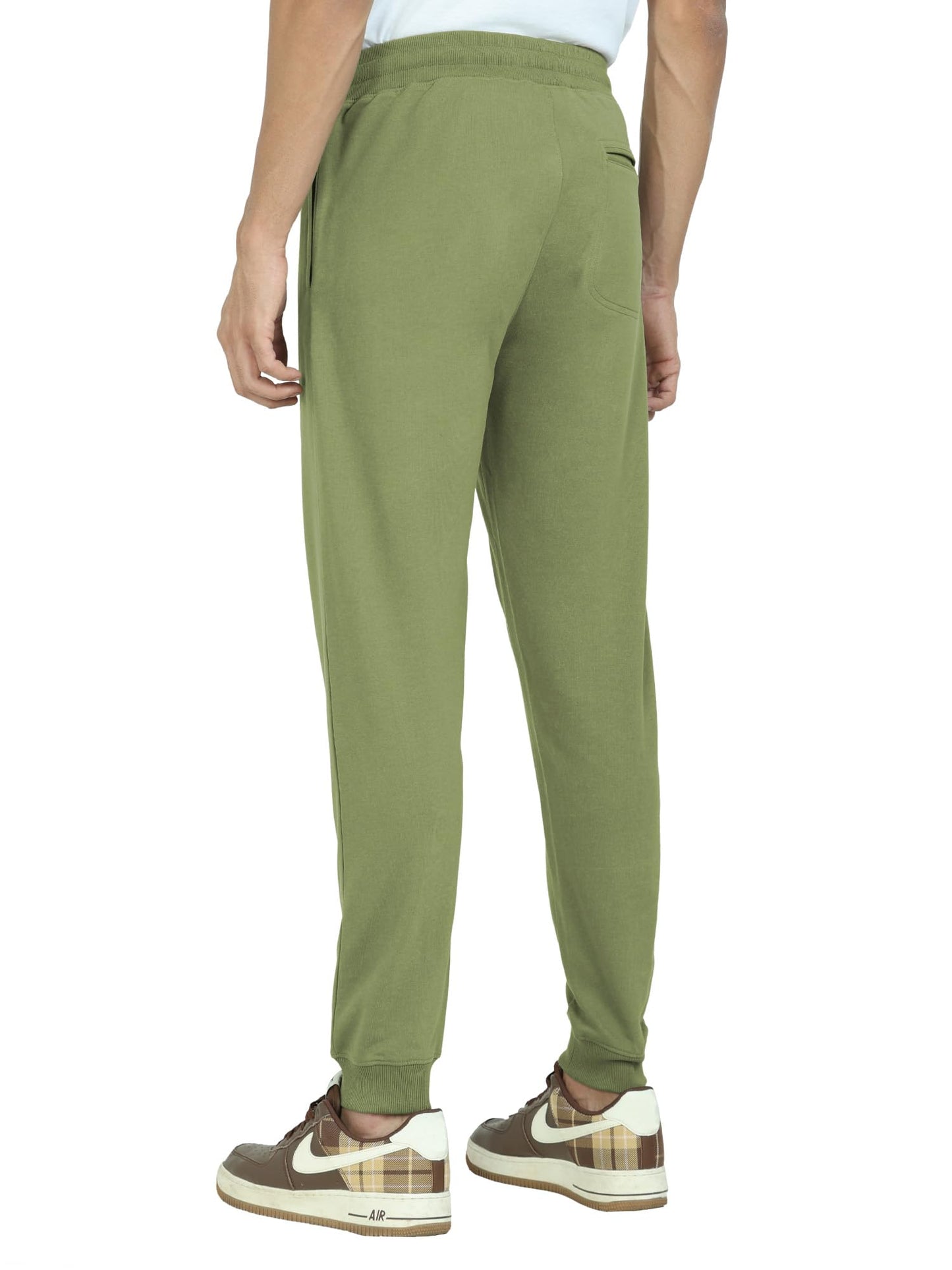 XYXX Mens Regular Track Pants (XY_Jog_R55_Olive Green