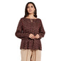 Fabindia WomenS Rayon Blend Top Mid Brown_S