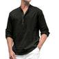 Macsivo MenS Cotton Polyster Blend Solid Short Kurta With Mandarin Collar Full Sleeve Button Closure Curved Hem Regular Fit | S