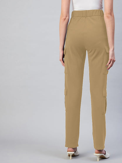 Rare Womens Regular Casual Pants (EP7075D_Khaki