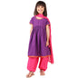Fabindia Kids Nagari Printed 3 Piece Salwar Suit Set Cotton_2-3Y