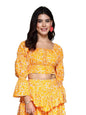 OOMPH! Full Sleeve Crop Top, Orange, mt822