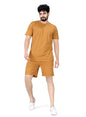 ELLITI Cotton Blend Casual Round Neck Half Sleeve Oversized Co-ord Set Mens, Pyjama Set, Sleepwear Loungewear T-Shirt and Short