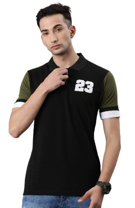 Veirdo Mens Cotton Short Sleeve Regular Fit Polo T-Shirt