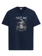 ADRO Mens Nature Graphic Tshirt - Premium Cotton T-Shirt with Stunning Nature Design - Best for Outdoor Enthusiasts Print Navy B