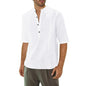Be Active MenS Solid 100% Cotton Short Kurta With Mandarin Collar || 3/4Th Sleeves Short Kurta For Men Cotton || Stylish Short