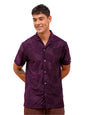 The Indian Garage Co Mens Slim Fit Shirt (1223-SHTKRS-05-01_Plum