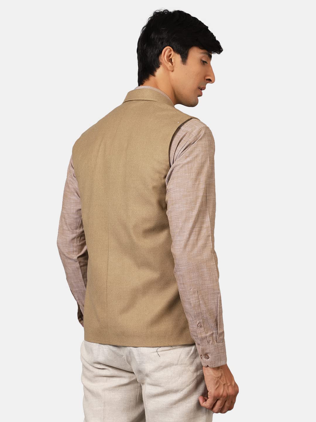 Wintage Men'S Tweed Wool Modi Nehru Jacket