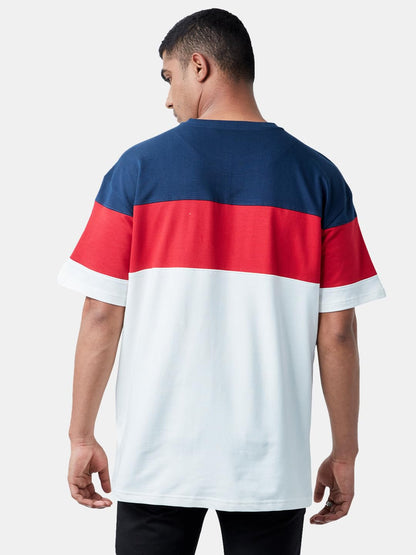 The Souled Store Official Marvel: Logo Men Oversized T-Shirts White
